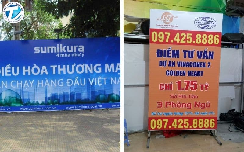 Bạt in quảng cáo có ứng dụng đa dạng 